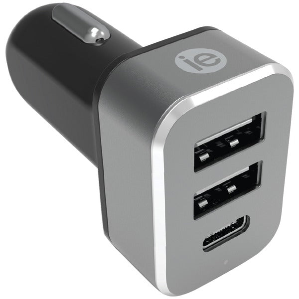 4.1-Amp Car Charger, 2 USB-A & 1 USB-C(TM)