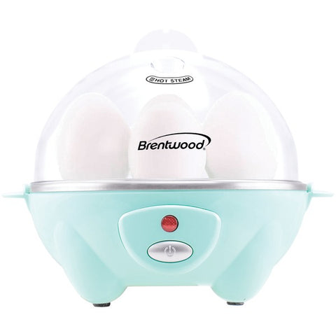 Electric Egg Cooker with Auto Shutoff (Blue)