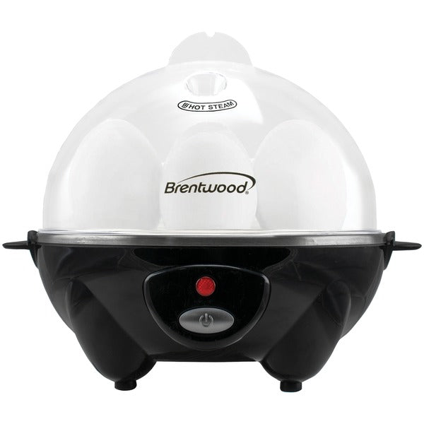 Electric Egg Cooker with Auto Shutoff (Black)