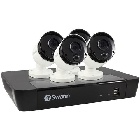 8-Channel 5-Megapixel NVR with 2TB HD & 4 True Detect(TM) Bullet Cameras with Audio