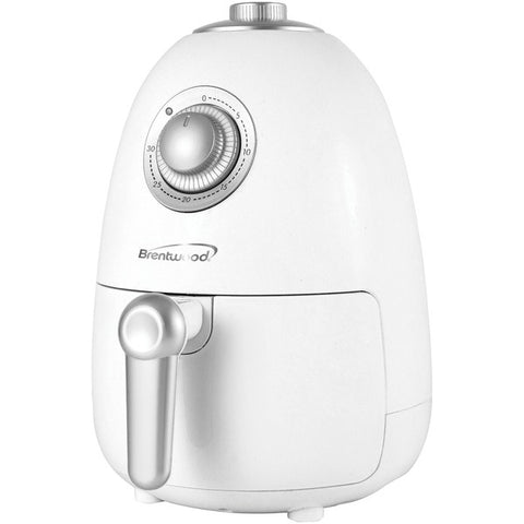 2-Quart Small Electric Air Fryer with Timer and Temperature Control (White)