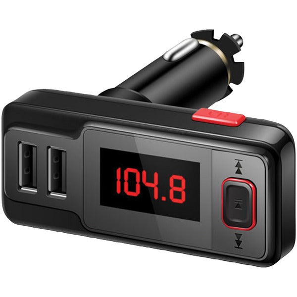 Bluetooth(R) FM Transmitter with Dual USB Ports