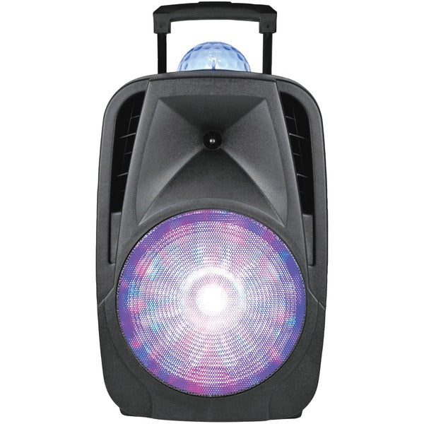 12-Inch Light-Up Portable Bluetooth(R) DJ Speaker with Disco Light