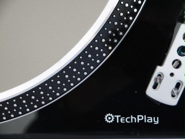 Techplay Iep212 Gr Leatherette Anti Static Turntable Mat In Gray