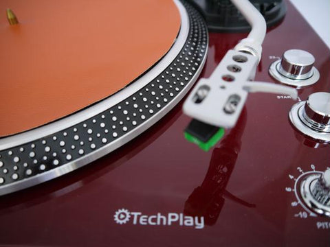 Techplay IEP212 TN Leatherette Anti Static Turntable Mat In Tan