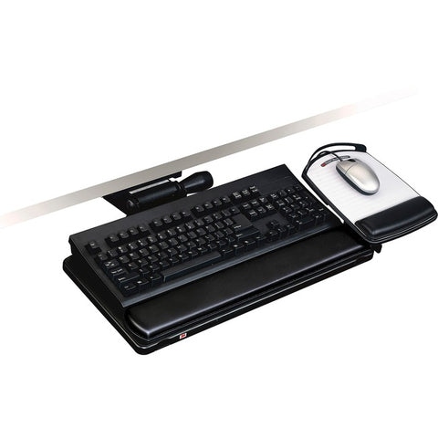 3M Easy Adjust Keyboard Tray Platform Gel Wrist Rests Precise Mouse Pad