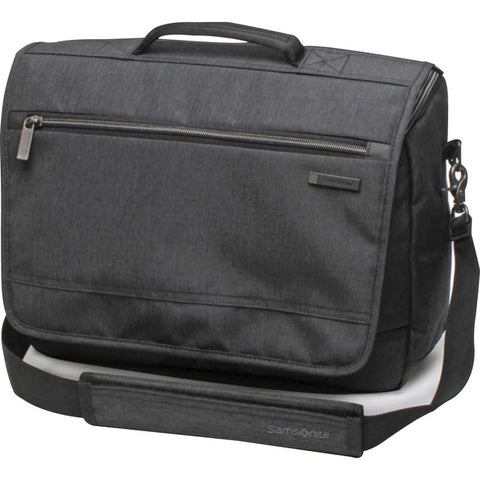 Samsonite Modern Utility Carrying Case (Messenger) for 15.6" Apple Notebook, Tablet, iPad - Charcoal Heather, Charcoal