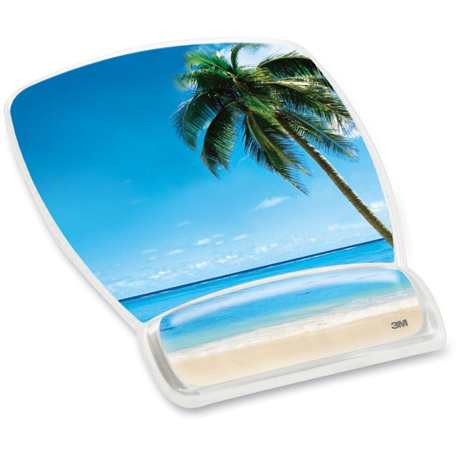 3M Beach Design Gel Mouse Pad Wrist Rest