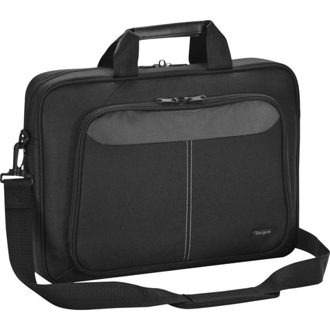 Targus Intellect Tbt260 Carrying Case (messenger) For 14 Notebook - Black - Nylon - Shoulder Strap, Handle - 11 Height X 15.5 Width X 3.3 Depth