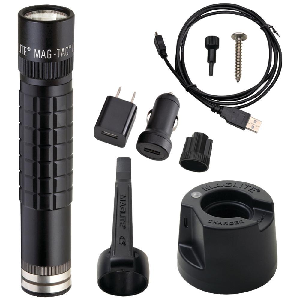 Maglite Maglite Led Magtac Rechargeable Flashlight (533-lumens; Plain Bezel) Mgltrm1re4