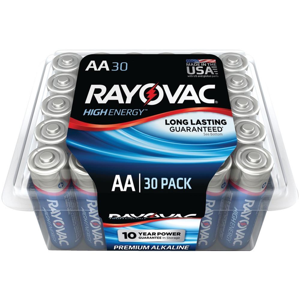 Rayovac 815-30pptj Alkaline Batteries Reclosable Pro Pack (aa; 30 Pk)