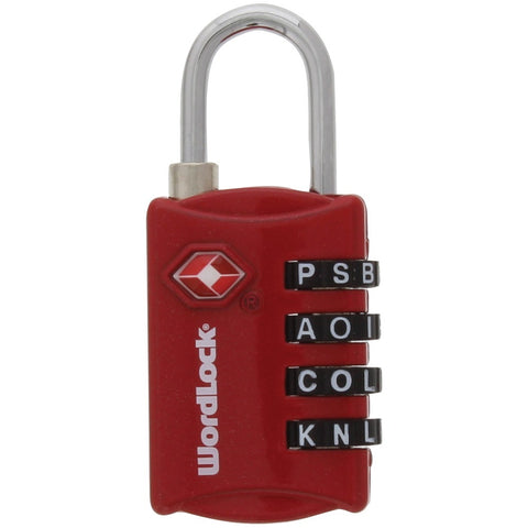 Wordlock 4-dial Luggage Lock (red) Hbclll206rd