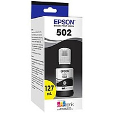 Epson T502, Black Ink Bottle - Inkjet - Black