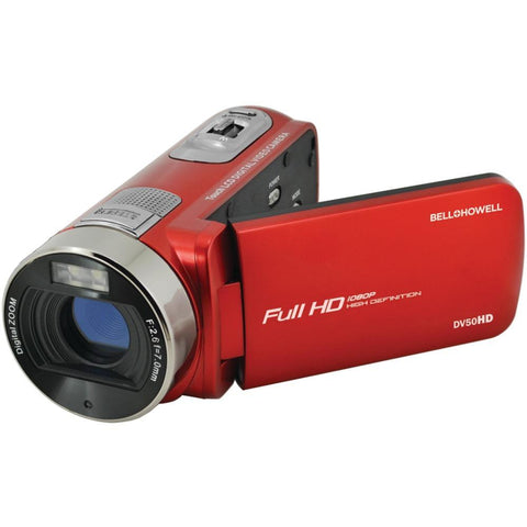 Bell+howell Dv50hd-r 20.0-megapixel 1080p Dv50hd Fun Flix Camcorder (red)