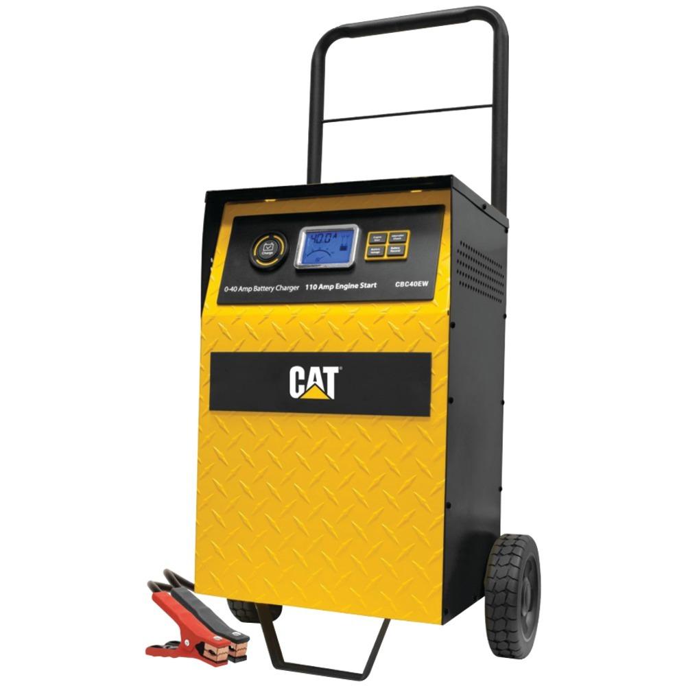 Cat 40-amp Rolling High-frequency Charger With 110-amp Engine Start&#44; Alternator Check &amp;amp; Battery Reconditioning Bglcbc40e