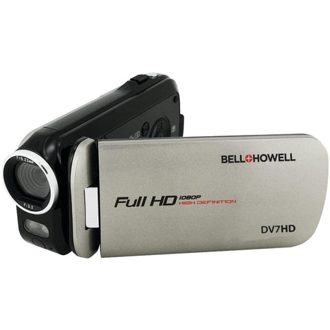 Bell+howell 16.0-megapixel Slice Ii Dv7hd Ultraslim 1080p Hd Camcorder (gray) Elbdv7hdgy