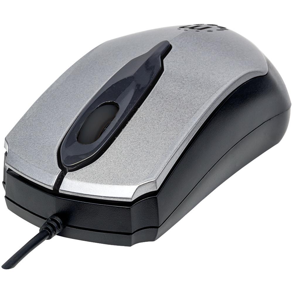 Manhattan 179423 Edge Optical Usb Mouse (gray/black)