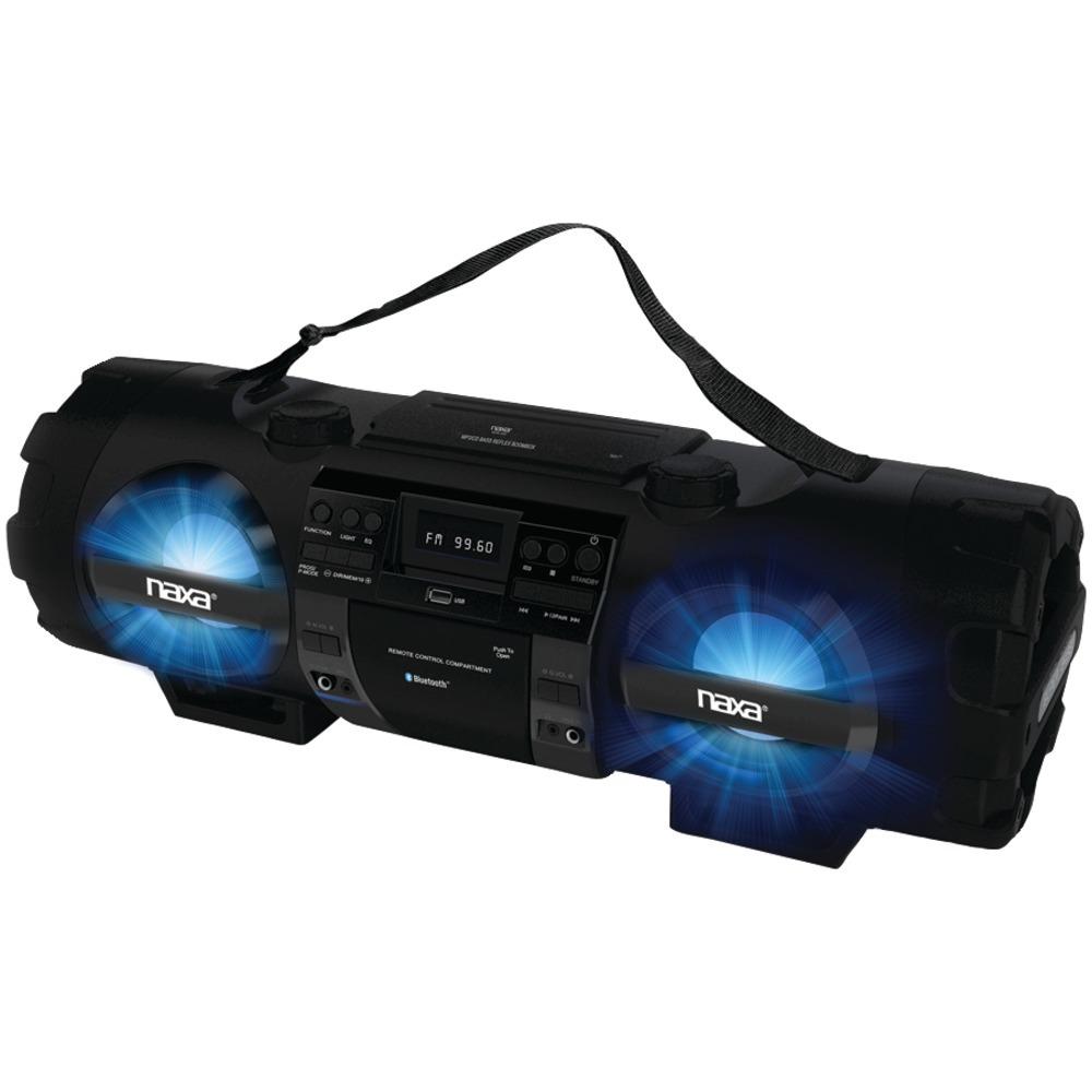 Naxa Npb-262 Cd/mp3 Bass Reflex Boom Box & Pa System With Bluetooth