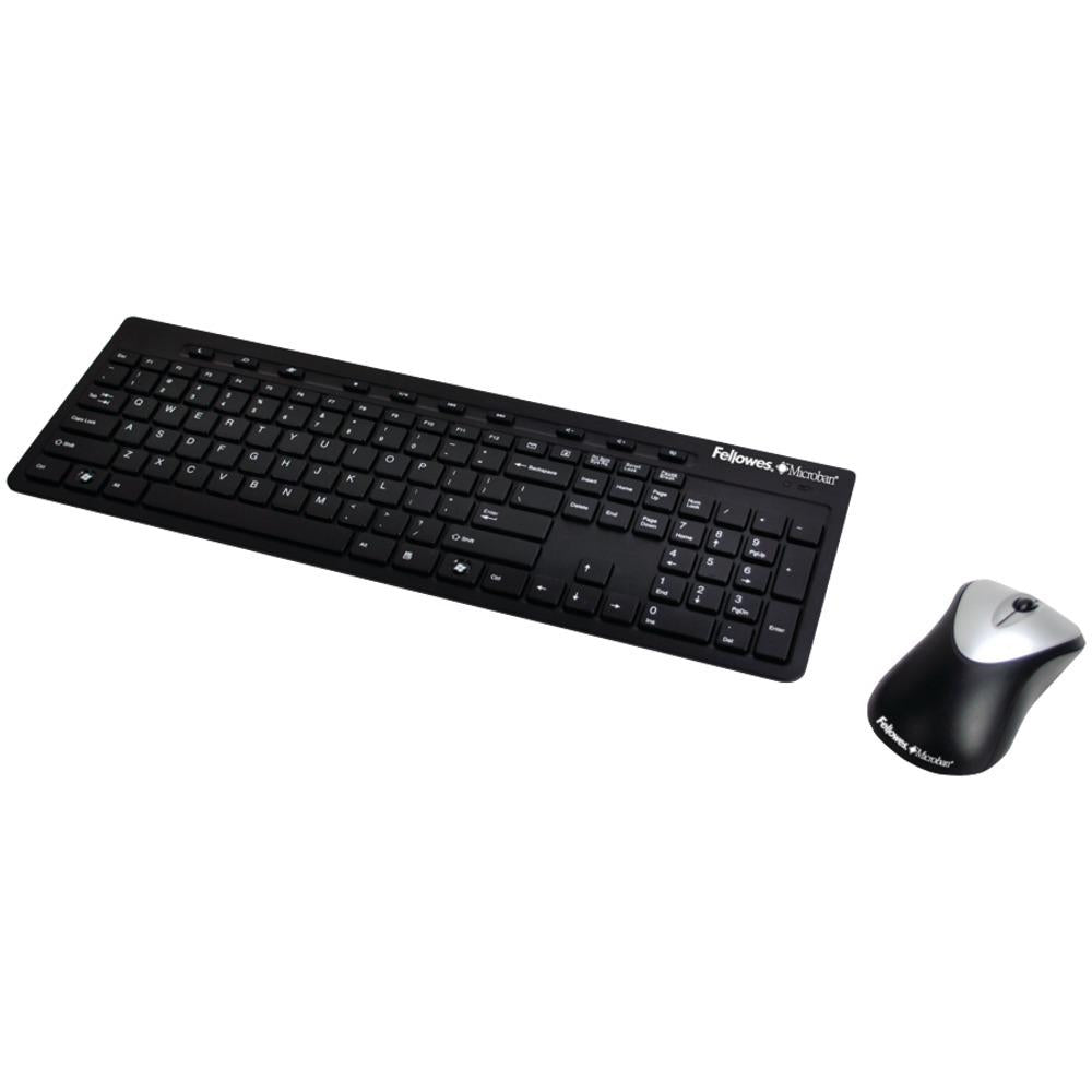 Fellowes Microban Slimline Cordless Keyboard Combination Flw9893601