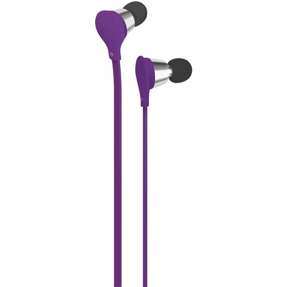 At&amp;amp;t Jive Noise-isolating Earbuds With Microphone (purple) Wacebm01pur