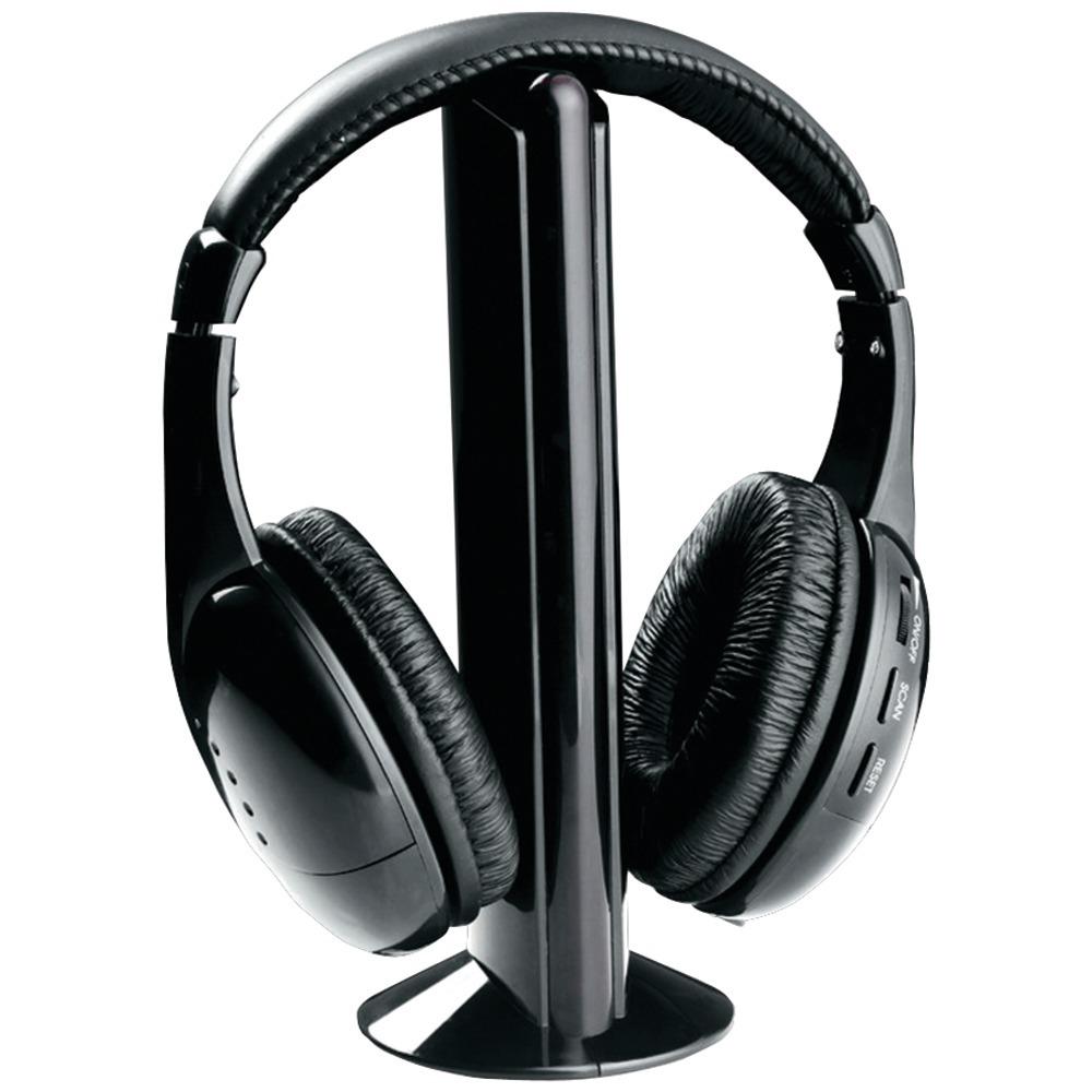 Naxa Ne922a Professional 5-in-1 Wireless Headphones With Microphone & Fm Radio