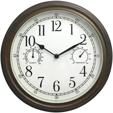 Westclox 12&amp;quot; Indoor And Outdoor Wall Clock Nyl33027