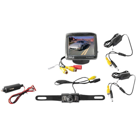 Pyle 3.5&amp;#34; Wireless Rearview Camera &amp; Monitor System With Night Vision Pylplcm34wir