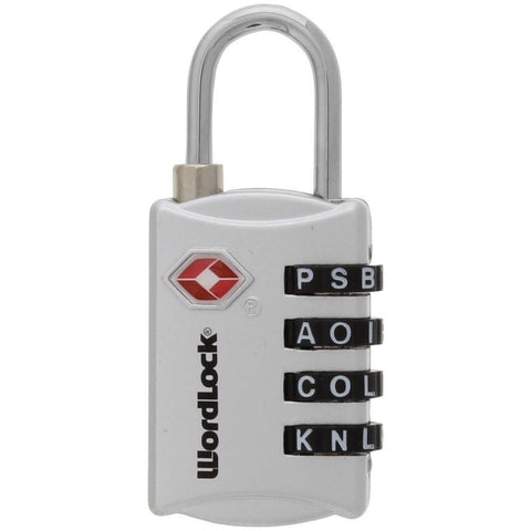 Wordlock 4-dial Luggage Lock (silver) Hbclll207sl