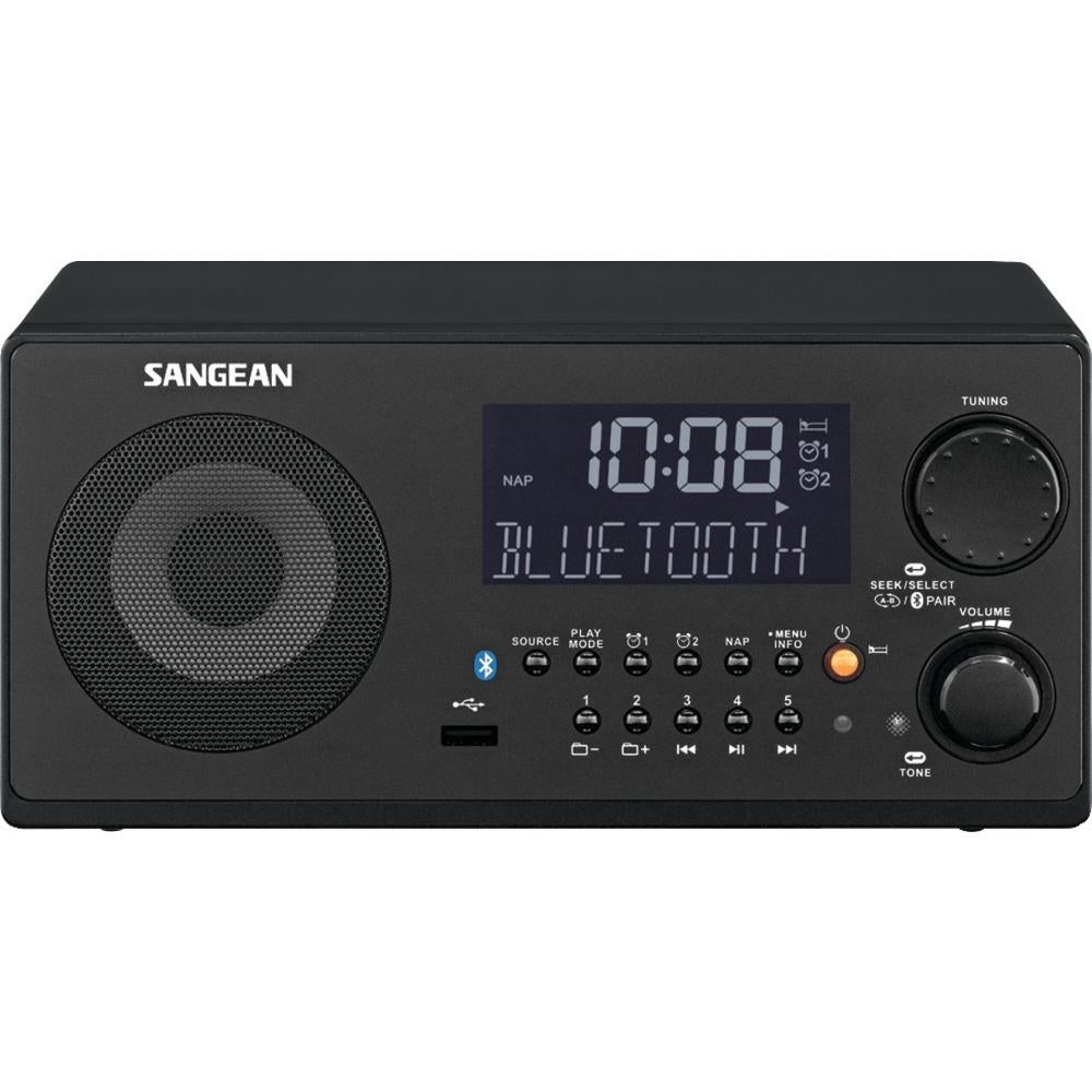 Sangean Wr22bk Fm-rbds/am/usb Bluetooth Digital Tabletop Radio With Remote