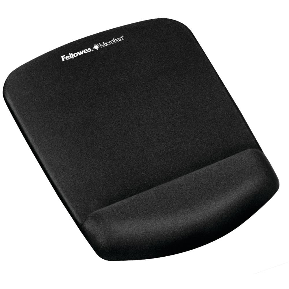 Fellowes Plushtouch Mouse Pad Wrist Rest With Foamfusion (black) Flw9252001