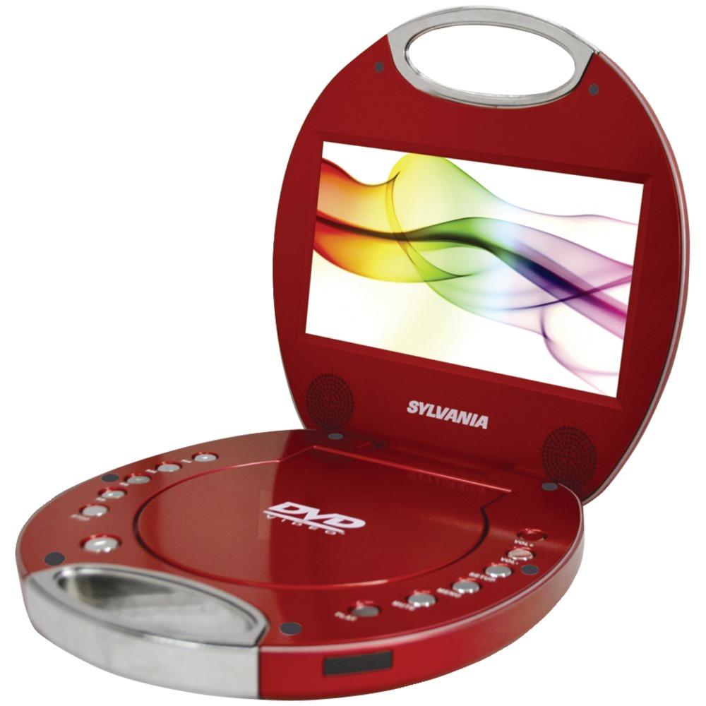 Sylvania Sdvd7046-red 7 Portable Dvd Player With Integrated Handle (red)