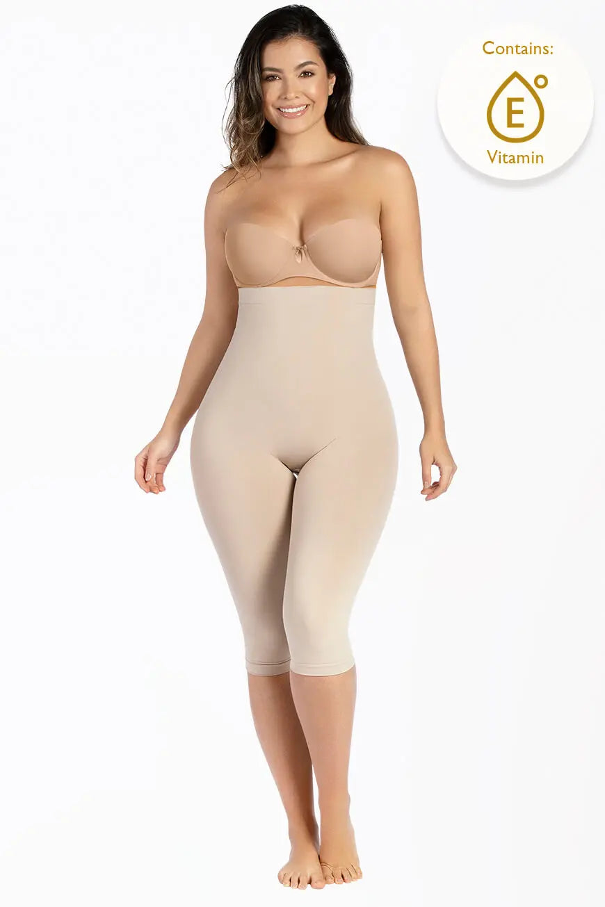 High Waist Shaping Capri Curveez