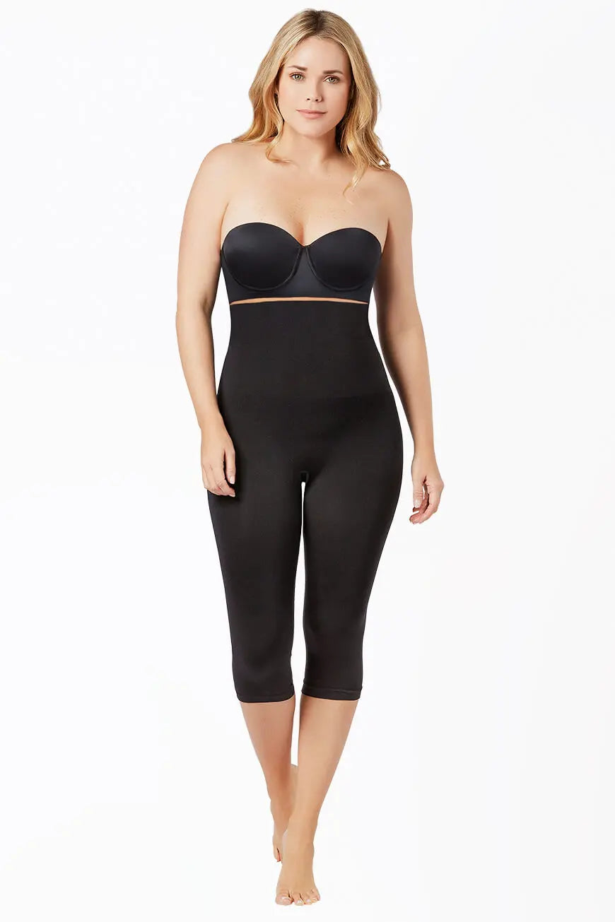 High Waist Shaping Capri Curveez