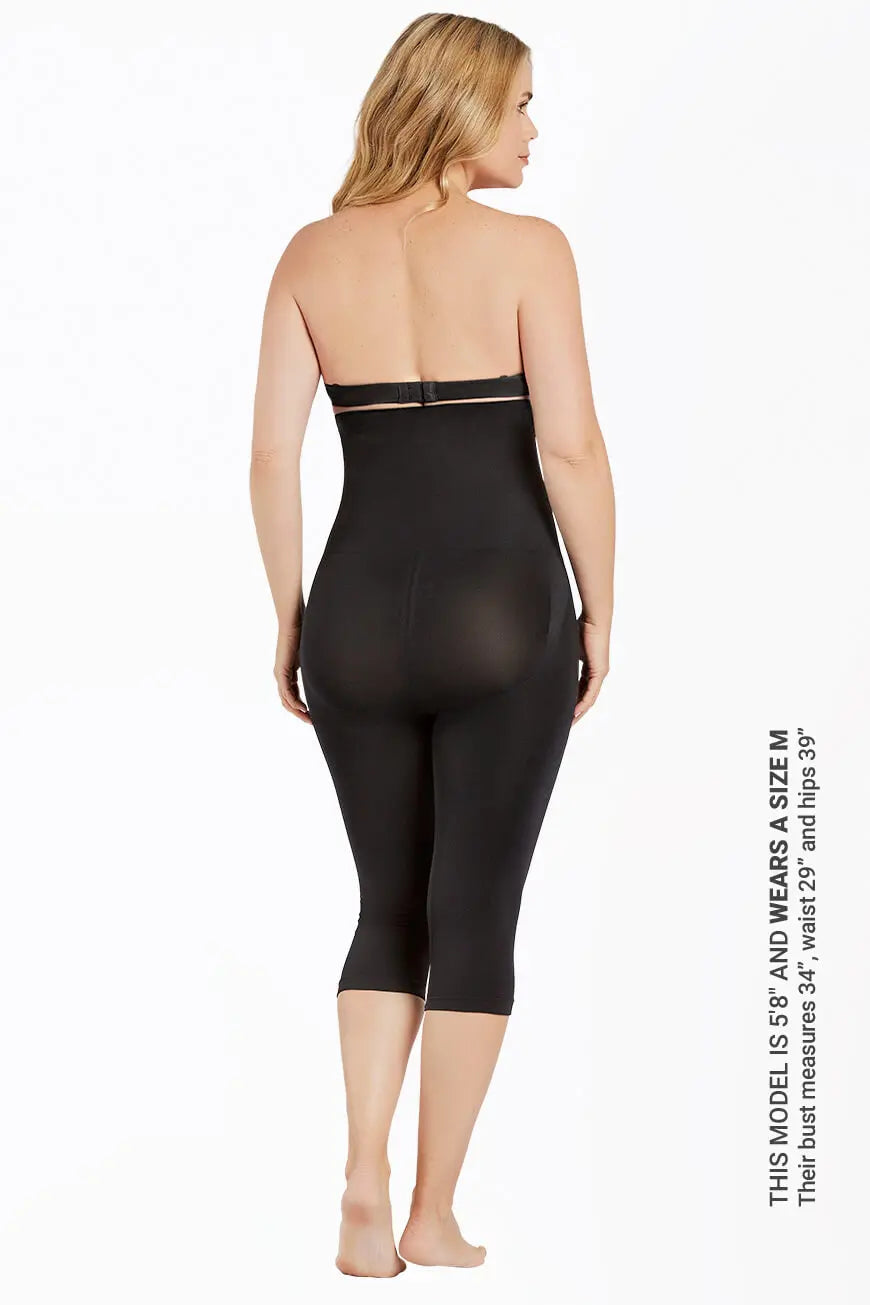 High Waist Shaping Capri Curveez