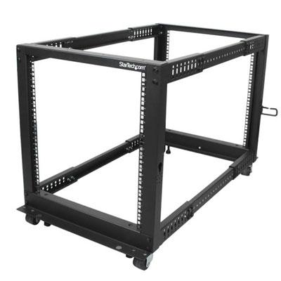 12U Adj Depth 4 Post Rack