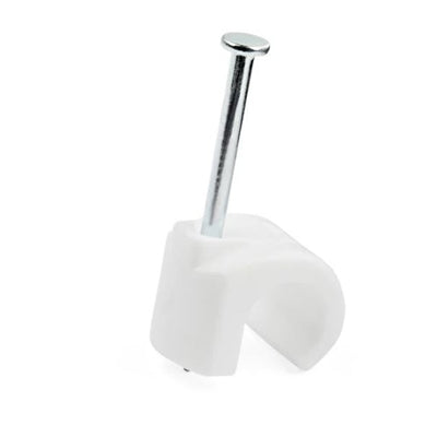 100 PK LG Cbl Clips Nail 7 10mm