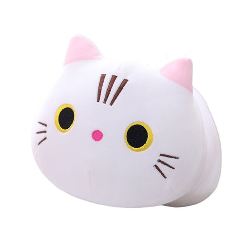 Cuddly Kitten Plushie Toy Soft Round Animal Balls Lovely Doll Stuffed Cat Pillows For Kids Birthday Gift For Baby Accompany