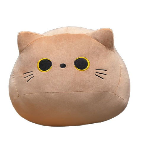 Cuddly Kitten Plushie Toy Soft Round Animal Balls Lovely Doll Stuffed Cat Pillows For Kids Birthday Gift For Baby Accompany