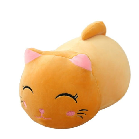 Cuddly Kitten Plushie Toy Soft Round Animal Balls Lovely Doll Stuffed Cat Pillows For Kids Birthday Gift For Baby Accompany