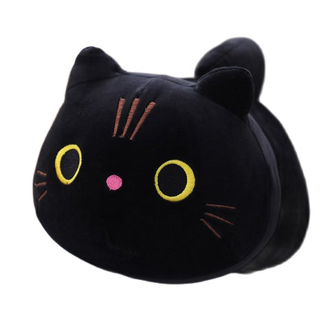 Cuddly Kitten Plushie Toy Soft Round Animal Balls Lovely Doll Stuffed Cat Pillows For Kids Birthday Gift For Baby Accompany