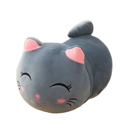 Cuddly Kitten Plushie Toy Soft Round Animal Balls Lovely Doll Stuffed Cat Pillows For Kids Birthday Gift For Baby Accompany