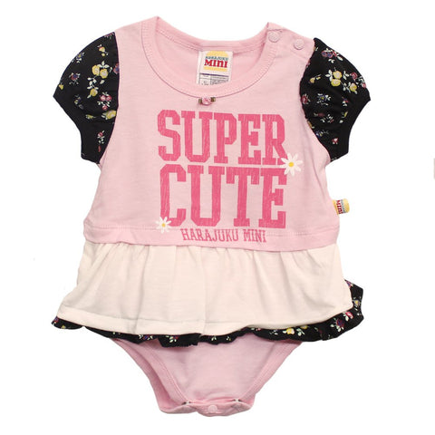 Infant Super Cute Pink/White Onesie