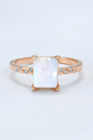 Square Moonstone Ring